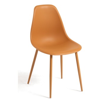 Silla Cleny Total Mostaza de polipropileno