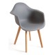 Silla Luba Gris oscuro de polipropileno