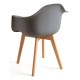 Silla Luba Gris oscuro de polipropileno