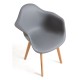Silla Luba Gris oscuro de polipropileno