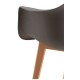 Silla Luba Gris oscuro de polipropileno