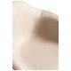 Silla Luba Tela Beige de polipropileno alcolchado con espuma de alta densidad y tapizado en tela