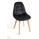 Silla Nordi Terciopelo Negro
