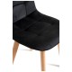 Silla Nordi Terciopelo Negro