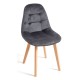 Silla Nordi Terciopelo Gris oscuro