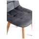 Silla Nordi Terciopelo Gris oscuro
