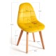Silla Nordi Terciopelo Amarillo