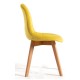 Silla Nordi Terciopelo Amarillo