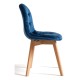 Silla Nordi Terciopelo Azul