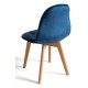 Silla Nordi Terciopelo Azul