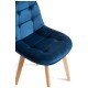 Silla Nordi Terciopelo Azul