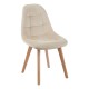 Silla Nordi Terciopelo Beige
