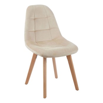 Silla Nordi Terciopelo Beige