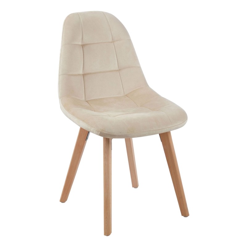 Silla Nordi Terciopelo Beige