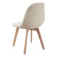 Silla Nordi Terciopelo Beige