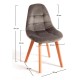 Silla Nordi Terciopelo Gris claro