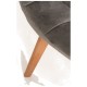 Silla Nordi Terciopelo Gris claro