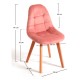 Silla Nordi Terciopelo Rosa