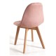 Silla Nordi Terciopelo Rosa