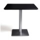 Mesa Luxia 60 cm Negro de acero reforzado con terminación cromada