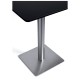 Mesa Luxia 60 cm Negro de acero reforzado con terminación cromada