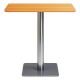 Mesa Luxia 60 cm Madera clara de acero reforzado con terminación cromada