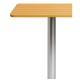 Mesa Luxia 60 cm Madera clara de acero reforzado con terminación cromada
