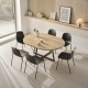 Mesa helen laminado apertura central