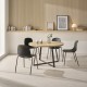Mesa helen laminado apertura central